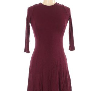 Forever 21 Maroon Casual Long Sleeve Dress Size M